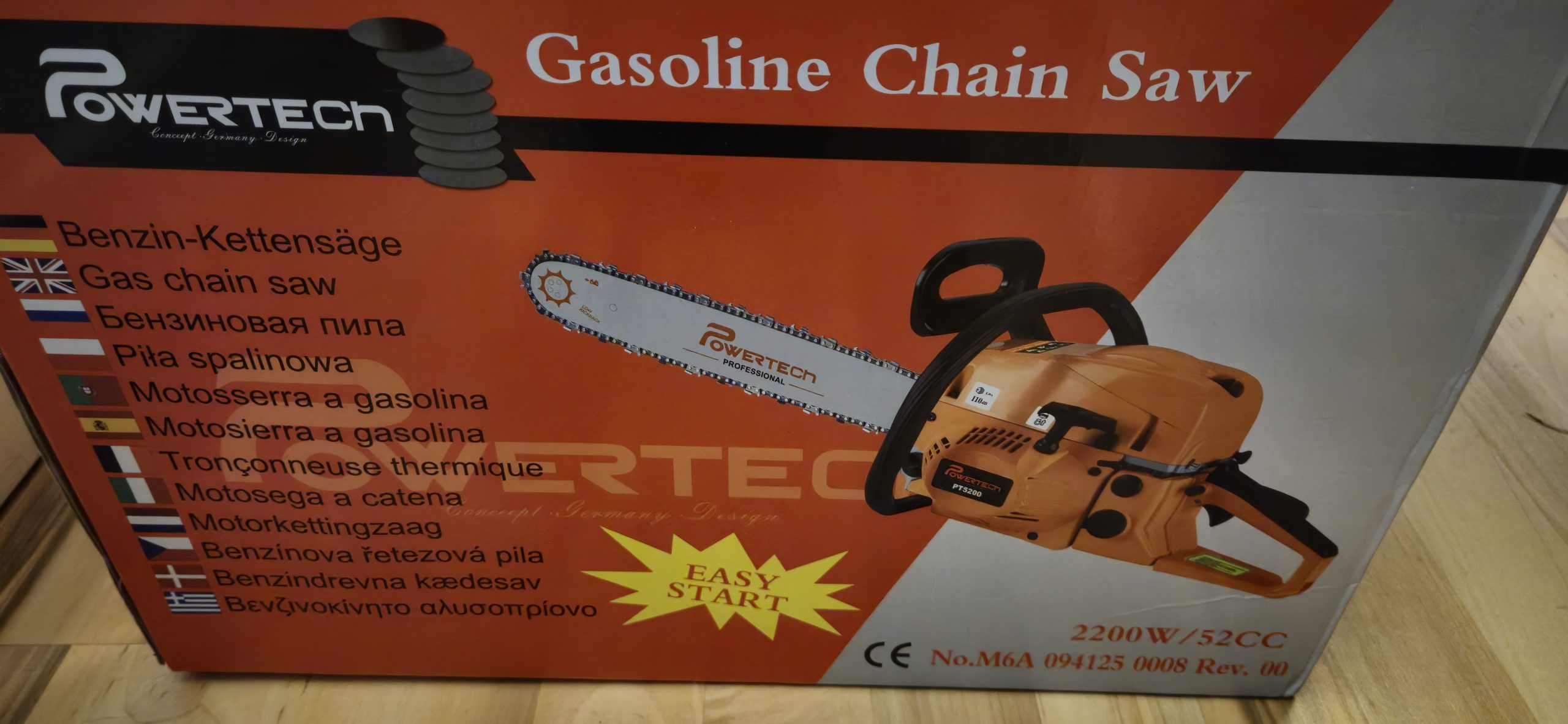 Powertech PT5200 Kettensäge - Leistungsstark und Zuverlässig – Bild 4