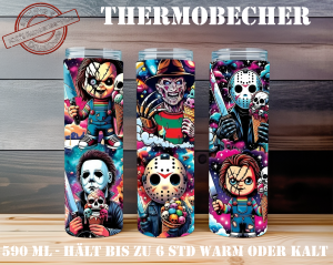 Thermobecher, Tumbler - 590ml - Halloween Bunt